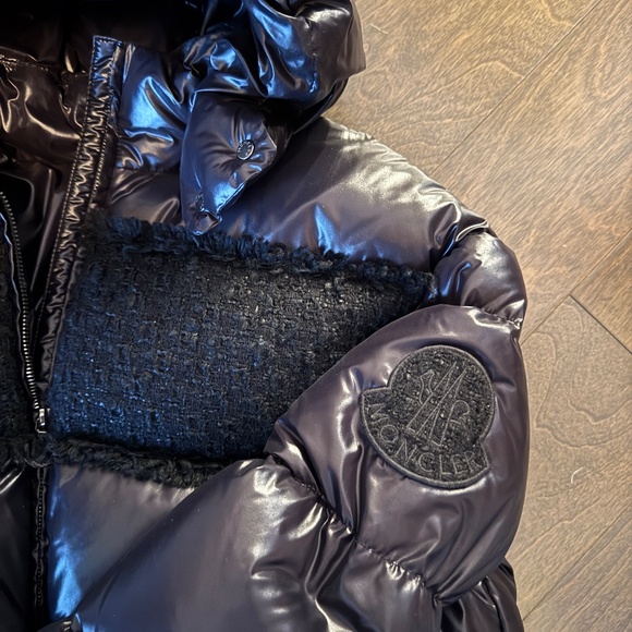 Moncler Elbe Black Jr SZ 14 Winter Jacket Adult:Sz XS - Picture 7 of 10